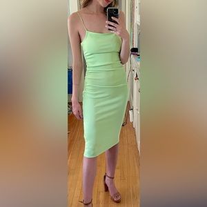 Zara size small, midi bright green dress. Never worn!